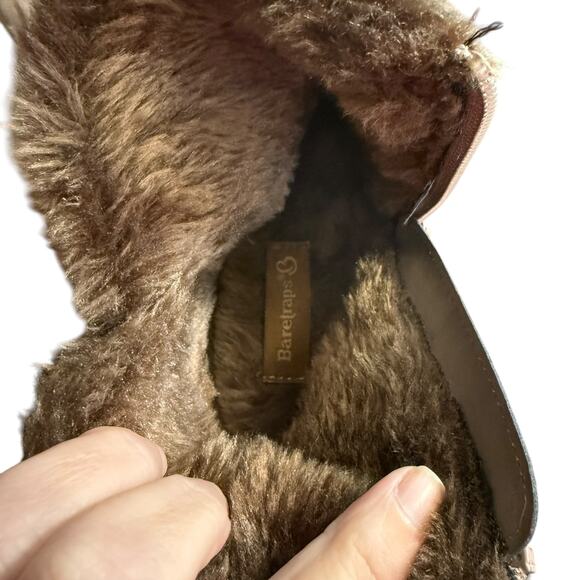 BareTraps Avita Light Brown Cold Weather Lined Booties Size 7.5 - Picture 4 of 9